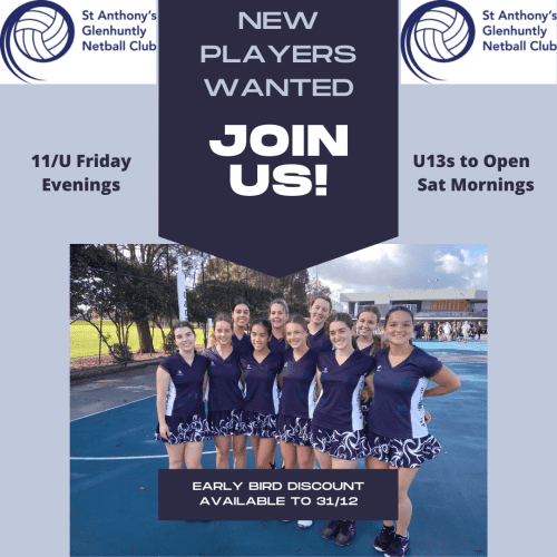 New Players Wanted - U11s through to Open Age Group